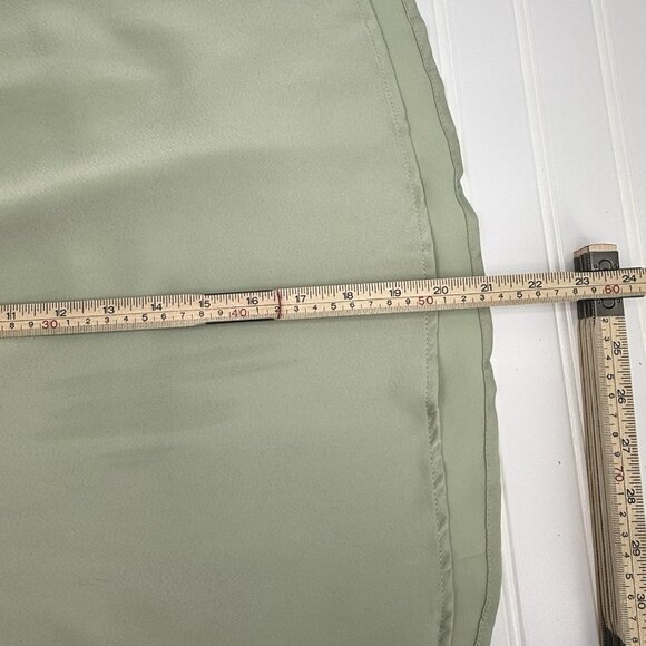 Hello Molly DONE WITH YOU Satin Mini Dress Mint Green Balloon Sleeves Small - Picture 7 of 10